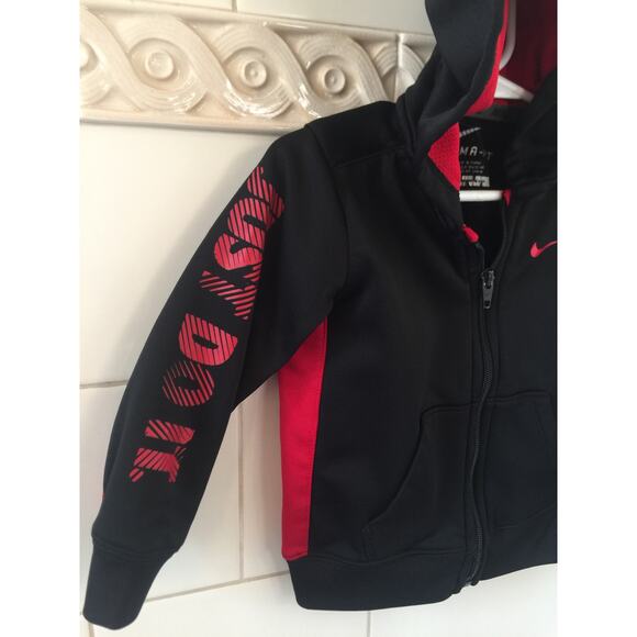 Nike Dri Fit Toddler Just Do It Zippered Hoodie Jacket Fleece Lined 24 Months - Picture 3 of 6
